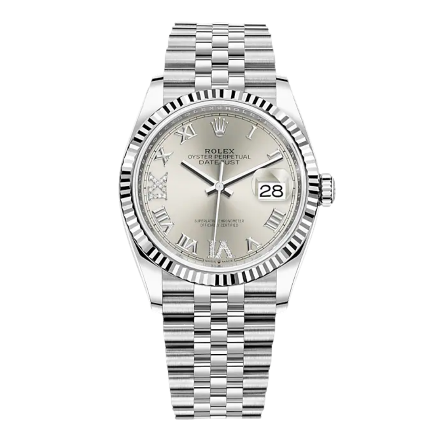 126234 silver dial