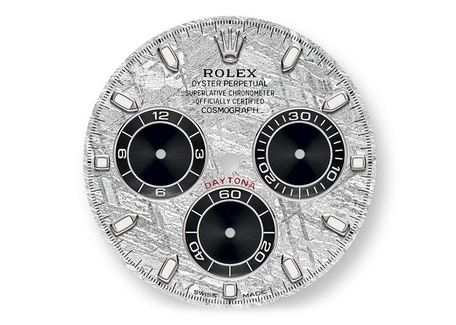 Rolex Daytona Big Red, cadran