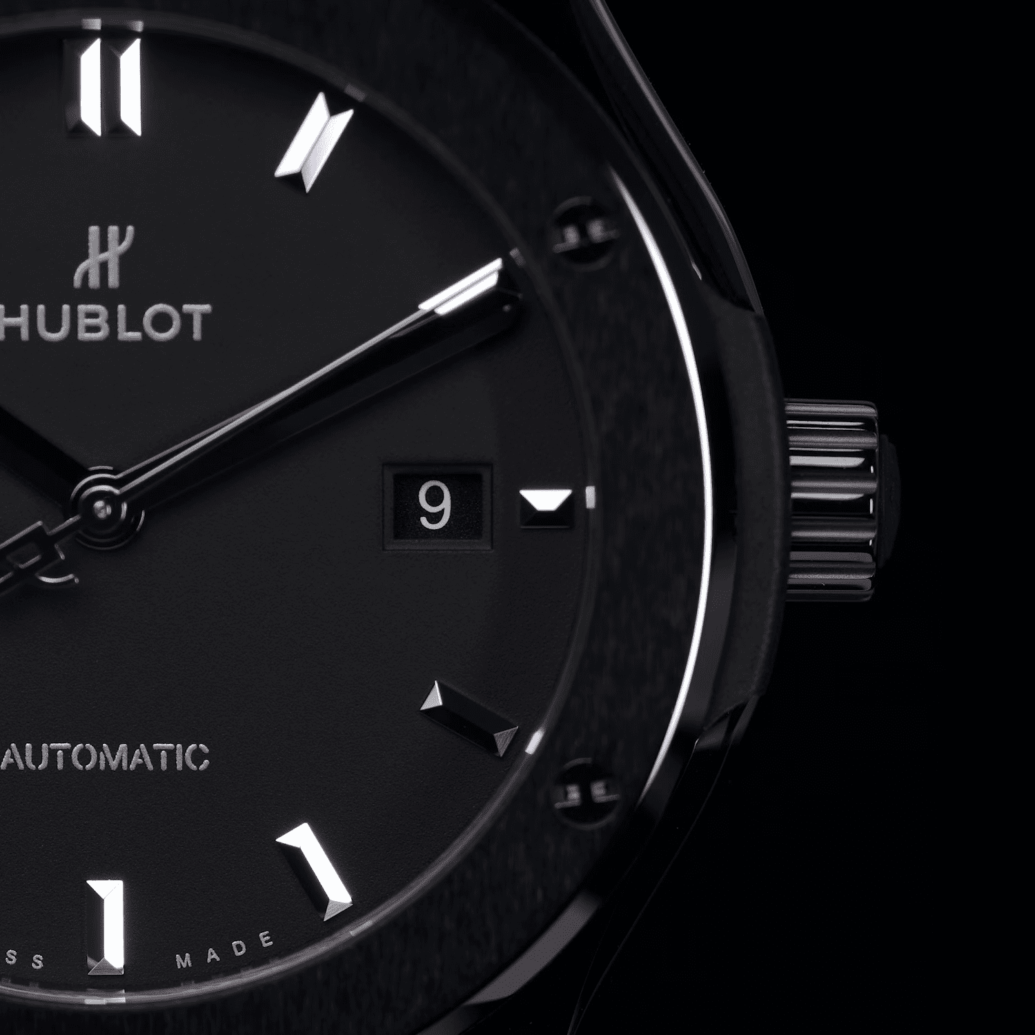 Sleek Black Magic 44mm Hublot Classic Watch