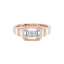 LOEV Diamond Striped Ring