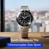 ⚡ Zenith dropped the chrono, kept the heartbeat.
 
The Chronomaster Solo Sport brings the Chronomaster Sport DNA to a three-hand watch. Ceramic dial with the « Z » motif, ceramic bezel, water-resistant to 200m. And inside, the legendary high-frequency El Primero, the movement one watchmaker saved by hiding it in an attic.
 
4 versions: black with or without date, white, brown.
 
Starting from 206.– / month or 9’900.–
Discover it in our selection on watchdreamer 🔗
 
#Zenith #ChronomasterSoloSport #ElPrimero #ZenithWatches #SwissWatches