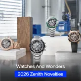Zenith 2026: Transparency Meets Tradition

At Watches and Wonders 2026, Zenith shifts its focus to the architecture of time. The standout is the new Chronomaster Sport Skeleton, which for the first time opens up the 1/10th of a second El Primero movement, merging high-frequency performance with a bold, technical aesthetic.

The collection is anchored by the G.F.J. series, a tribute to founder Georges Favre-Jacot. These pieces introduce rare elements to the Zenith catalog: the deep blue-grey of Tantalum and the organic textures of Bloodstone dials. Whether through the transparency of the skeletons or the weight of these precious materials, Zenith proves that its future is as much about the beauty of the engine as the dial itself.

#ZenithWatches #ChronomasterSport #ElPrimero #WatchesAndWonders2026