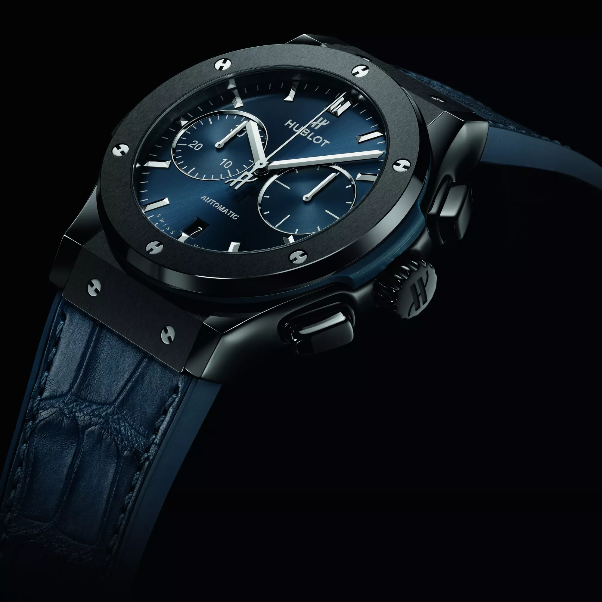 Hublot Classic Fusion Ceramic Blue Chronograph 45mm