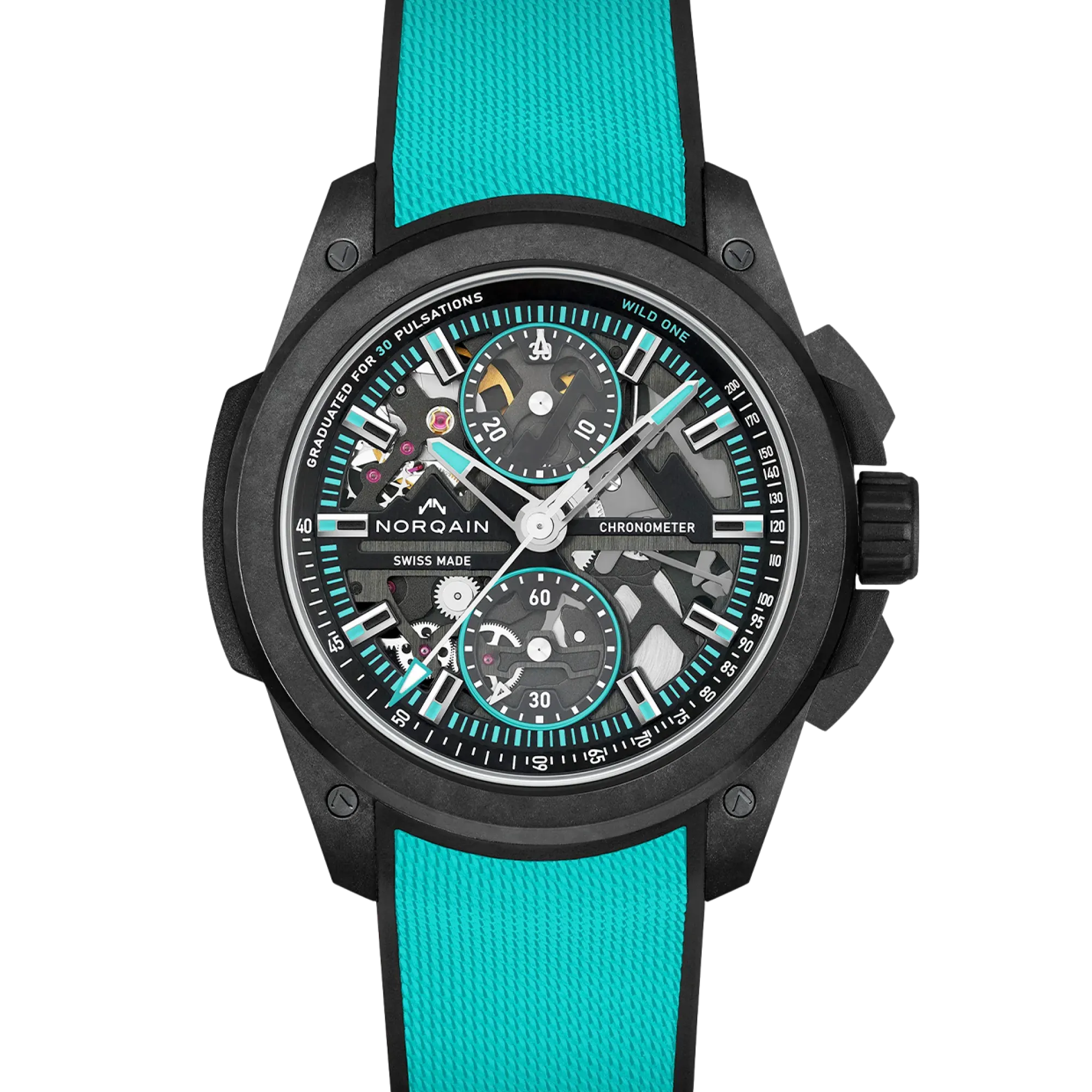 NORQAIN Wild ONE Skeleton Chrono 42mm N3002.40Q01.B07.R04