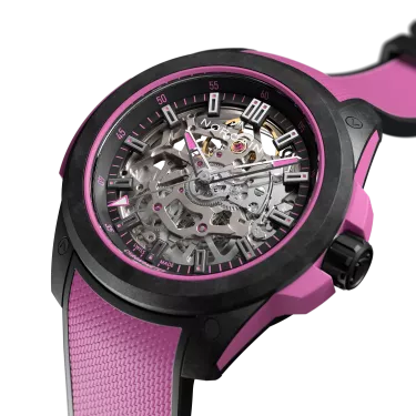 ninnin ORAN　ニンナ　オラン NORQAIN Wild One Skeleton Hyper Pink 39mm