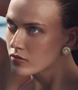 LOEV Toi et Moi Checkerboard Brilliant Button Studs