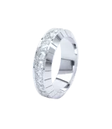 LOEV Eternity Engraved 6mm Diamond Ring