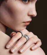 LOEV Eternity Engraved 6mm Diamond Ring