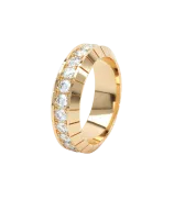 LOEV Eternity Engraved 6mm Diamond Ring