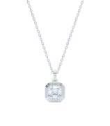 LOEV Eternity Engraved Asscher Pendant