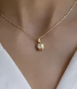 LOEV Eternity Engraved Asscher Pendant