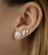 LOEV The Round Brilliant Stud - 4 tcw