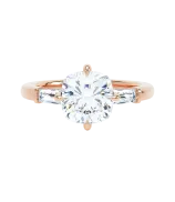 LOEV Cushion Three Stone Ring