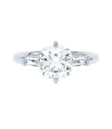 LOEV Cushion Three Stone Ring