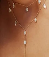 LOEV Marquise Diamond Y-Necklace