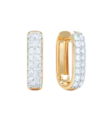 LOEV Allday Diamond Huggies 4mm Elongated