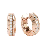 LOEV Eternity Engraved Diamond Huggies