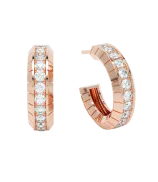 LOEV Eternity Engraved Diamond Hoops