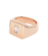 LOEV Eternity Engraved Signet Ring