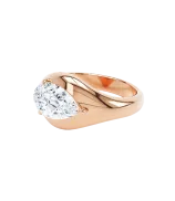 LOEV Curve Elevated Pear Diamond Ring - 2.0ct