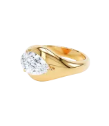 LOEV Curve Elevated Pear Diamond Ring - 2.0ct