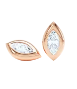 LOEV Curve Marquise Diamond Studs - 1.5ct