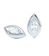 LOEV Curve Marquise Diamond Studs - 1.5ct