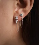 LOEV The Round Brilliant Chain-Linked Stud