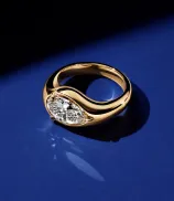 LOEV Curve Elevated Pear Diamond Ring - 2.0ct