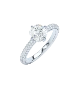 LOEV Pavé Solitaire Ring - 1ct