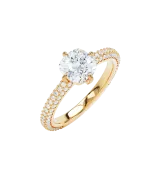 LOEV Pavé Solitaire Ring - 1ct