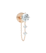 LOEV The Round Brilliant Chain-Linked Stud