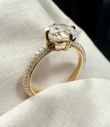 LOEV Pavé Solitaire Ring - 1ct