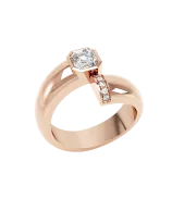 LOEV Toi et Moi Polished Asscher Ring