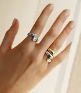LOEV Toi et Moi Checkerboard Asscher Ring