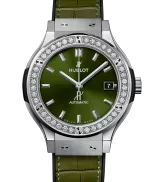 Hublot Classic Fusion Titanium Green Diamonds 38