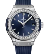Hublot Classic Fusion Titanium Blue Diamonds