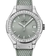 Hublot Classic Fusion Titanium Sage Green Diamonds